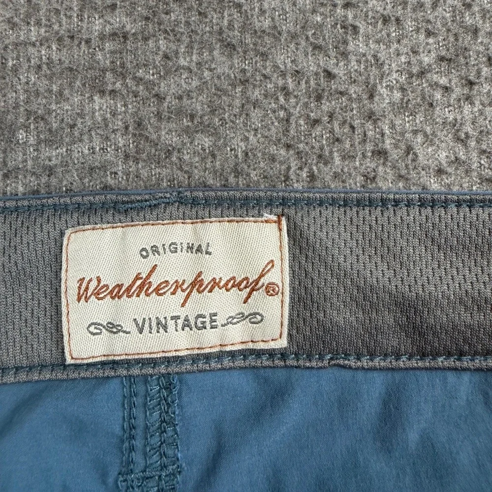 Weatherproof Vintage Shorts Mens 36 Blue Regular Fit Nylon Spandex Cargo 1361276